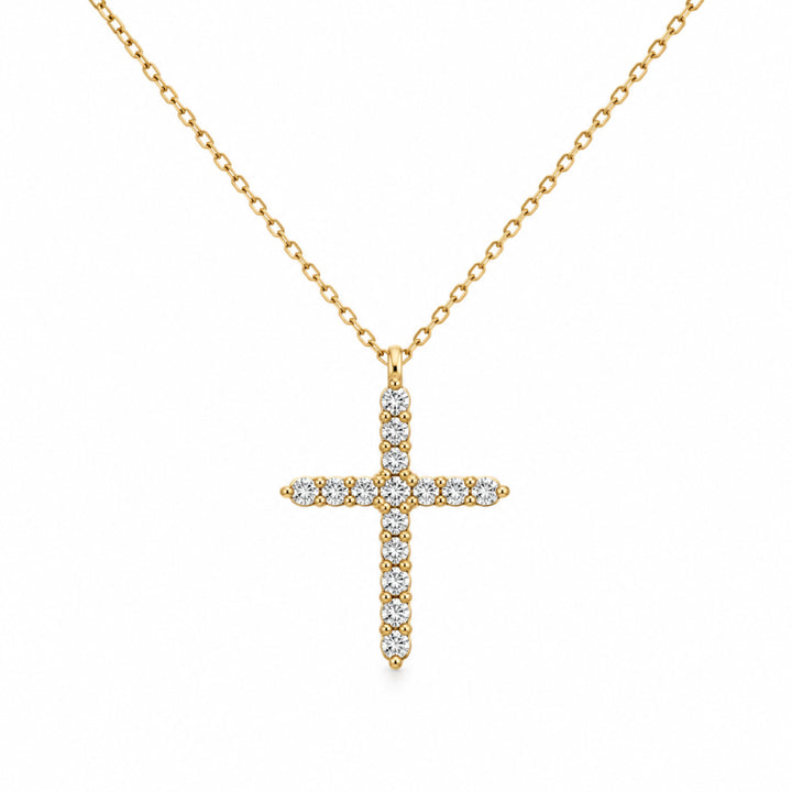 Croce Diamanti Bianchi & Brown