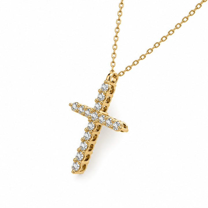 Croce Diamanti Bianchi & Brown
