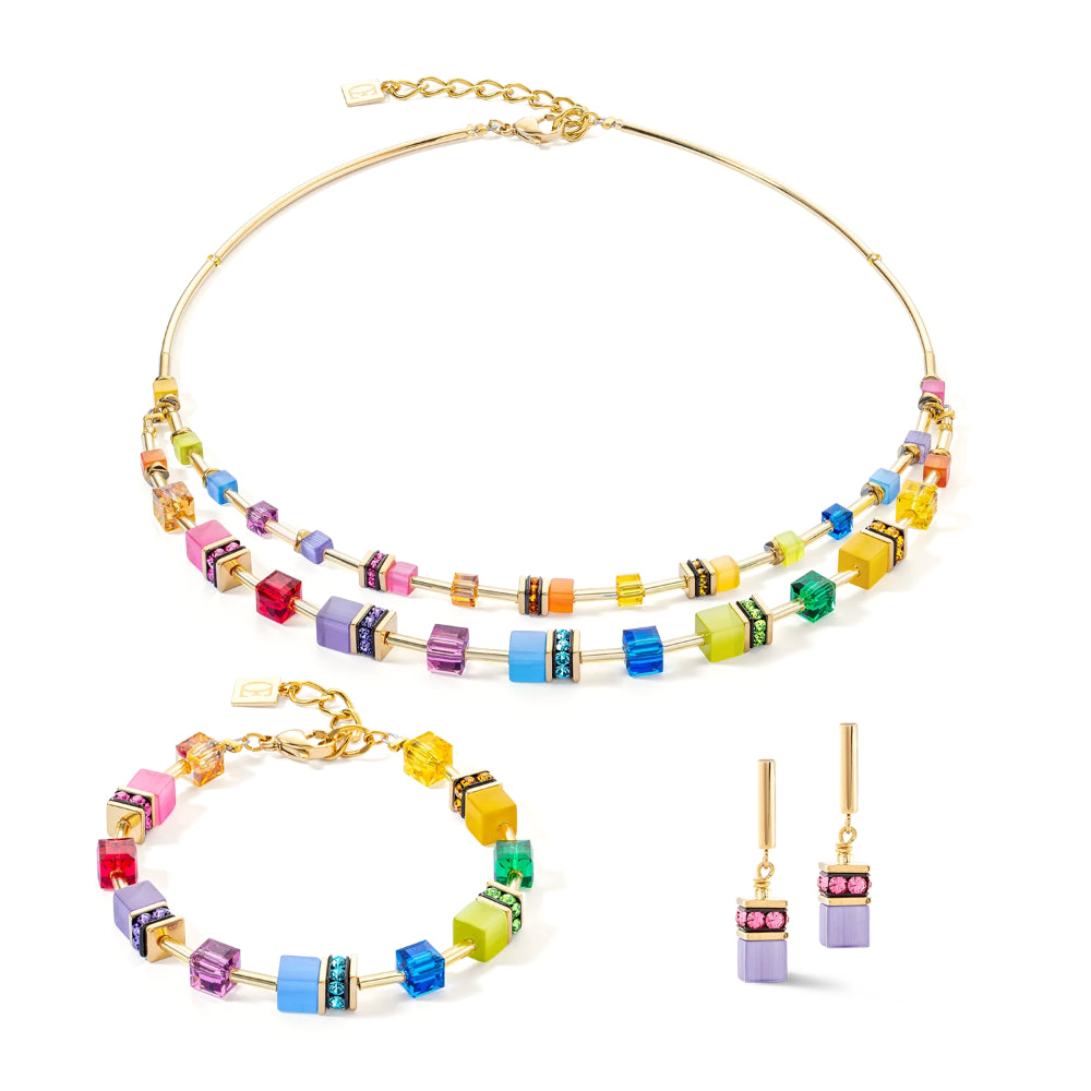 2810/21-1500 CDL Double Geocube Multicolor Earring