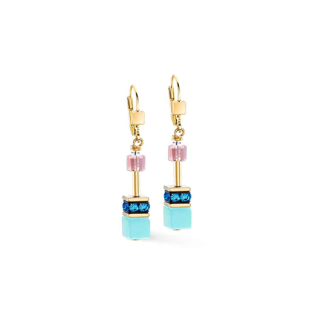 cdl geocube new multicolor orecchini oro