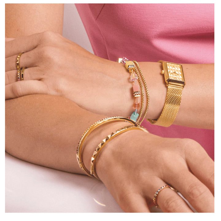 cdl geocube new multicolor bracciale oro