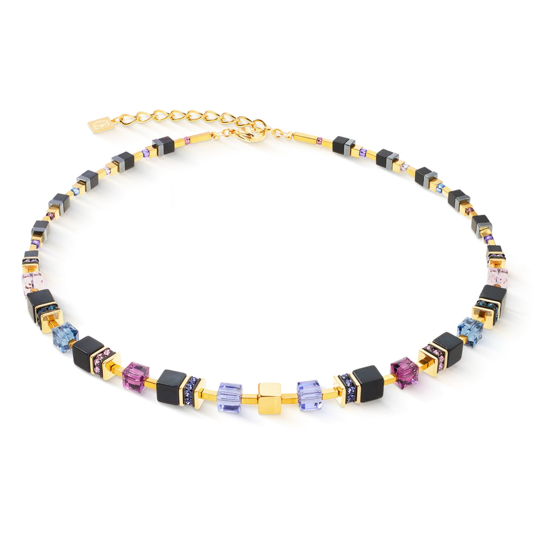 Collana GeoCUBE® Precious Classic Blue moon oro