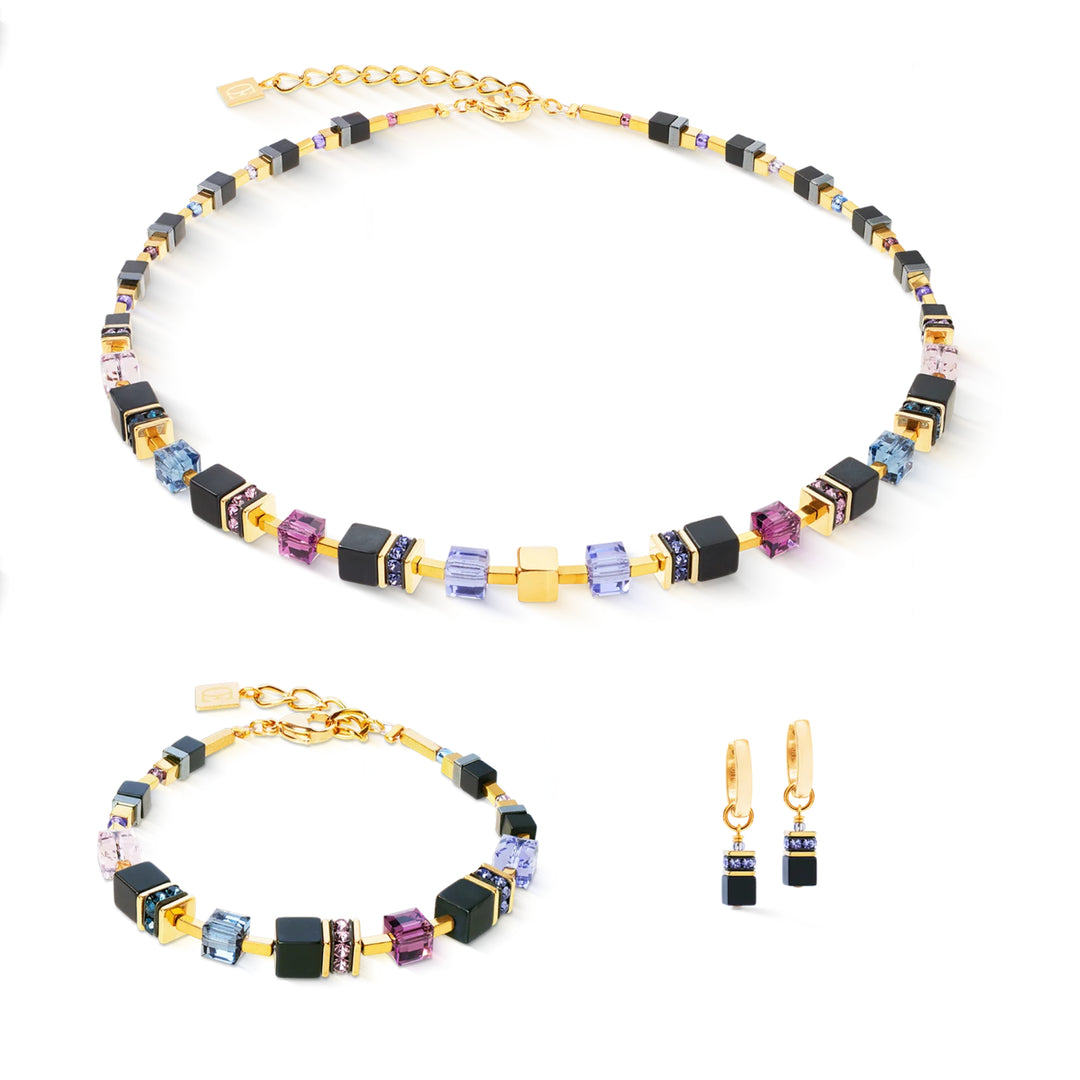 Collana GeoCUBE® Precious Classic Blue moon oro