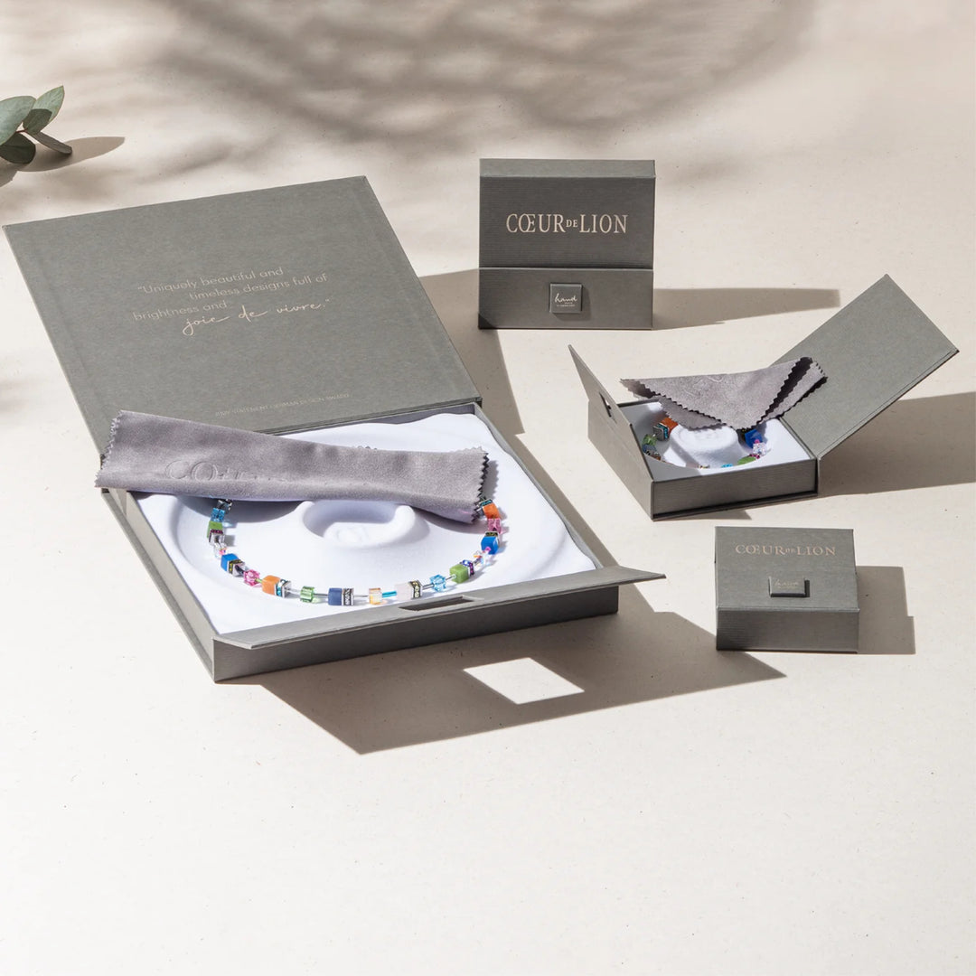 Collana GeoCUBE® Precious Classic Blue moon oro