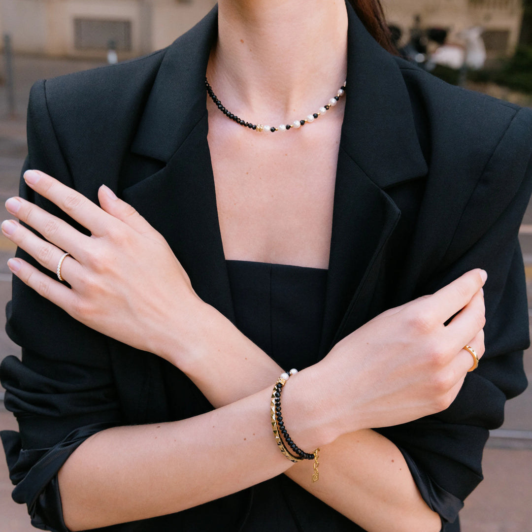 4313/30-1314 Bracciale Trinity Spikes oro