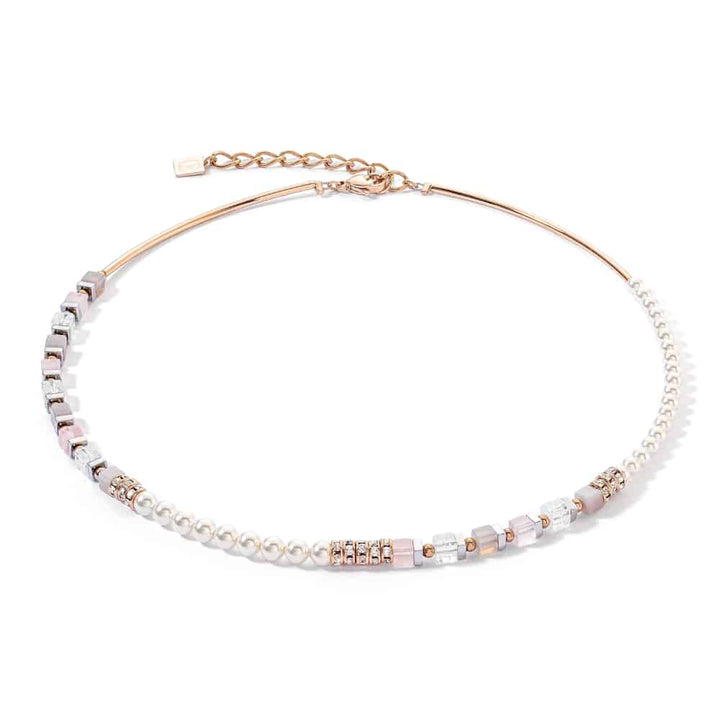 4354/10-1920 precious fusion offset necklace in ro gold
