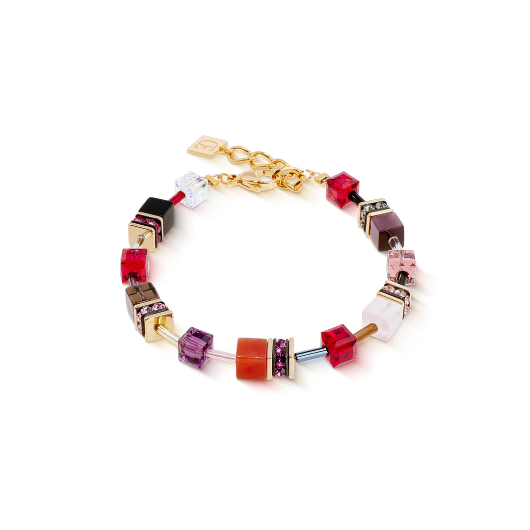 Bracciale GeoCUBE® Iconic Precious Festive rosso