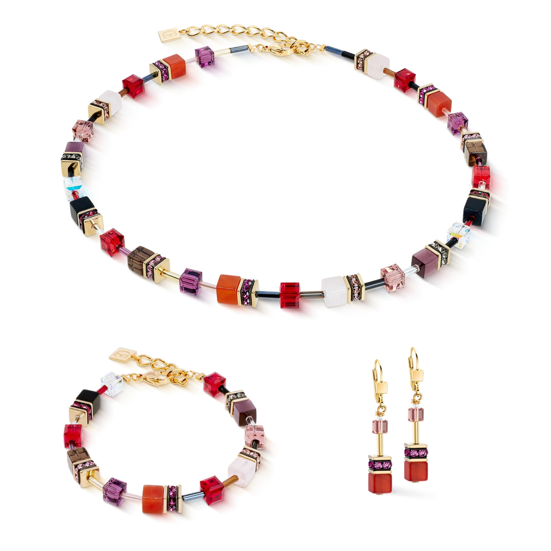 Bracciale GeoCUBE® Iconic Precious Festive rosso