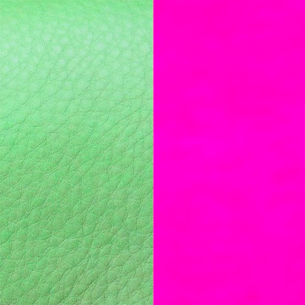 702145899AZ000 LEATHER 14MM MENTHOL/DAYGLO PINK