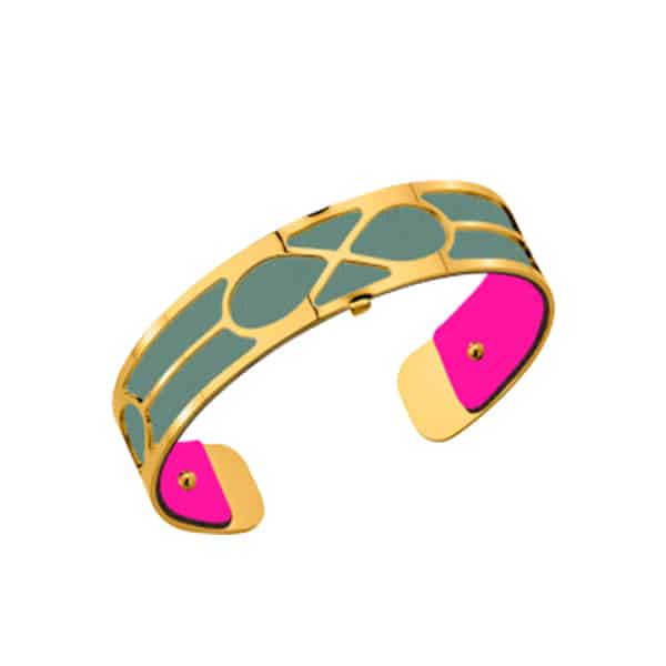 702145899AZ000 LEATHER 14MM MENTHOL/DAYGLO PINK