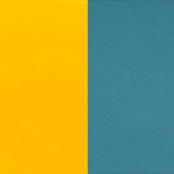 702755199C3000 LEATHER BAND 25MM YELLOW/BASALT BLU