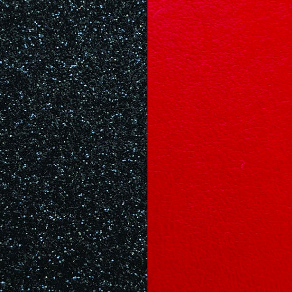 703215299CG000 LEATHER BAND 8MM BLACK GLITT/RED