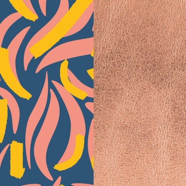 702755199PH000 CUIR 25MM PERROQUET /ROSE SIRENE