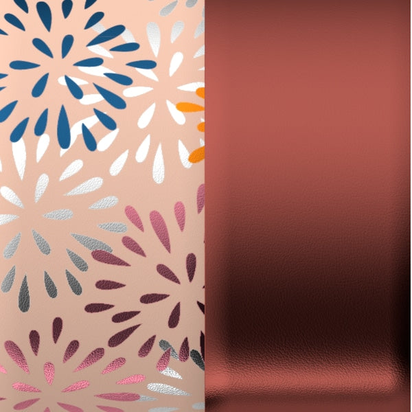 702145899ra000 Feux d'artifice/Metallic blush 14mm