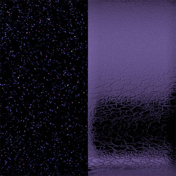 pelle orphee/pearly dark purple round 25mm