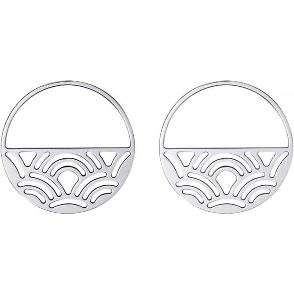 70331041600000 43MM SILVER PLATED POISSON EARRINGS