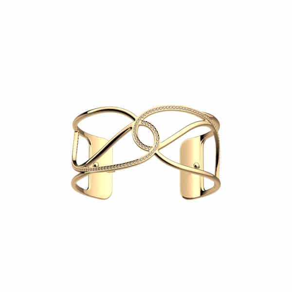 bracciale songe 25 mm finitura oro giallo