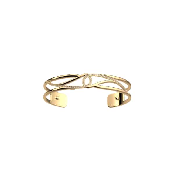 Songe bracelet in yellow gold finish, magic / champagne 8mm