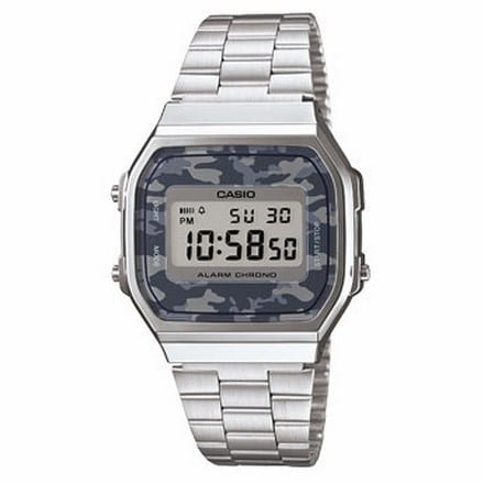 A168WEC-1EF CASIO VINTAGE QUADR. CAMOUFLAGE GREY