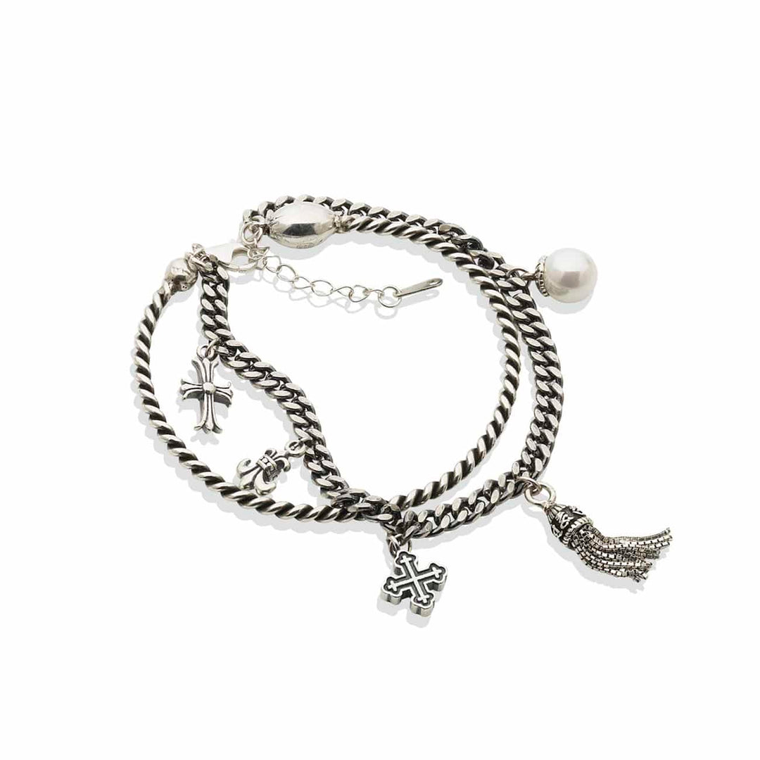 BR1162Y BRACCIALE ARGENTO E PERLA
