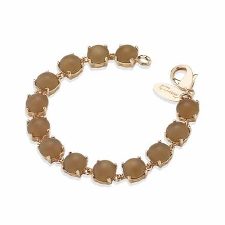 BR2143 BRACCIALE BRONZO ROSE' CRISTAL CAFFE'