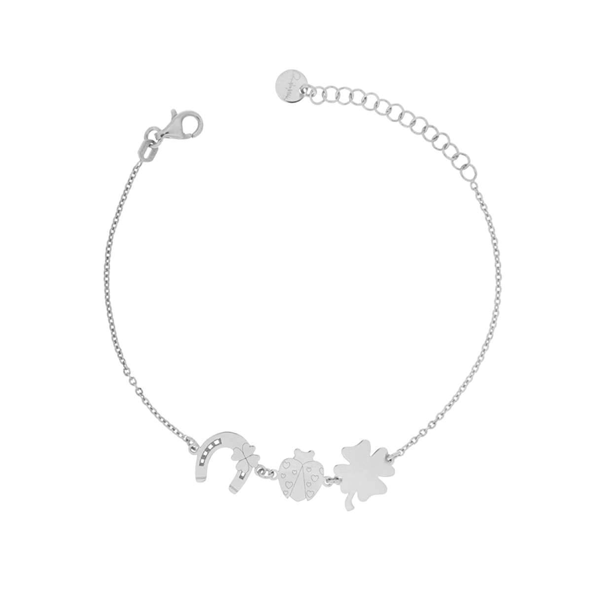 BR3SOGGBCCR BRACCIALE BIANCO COCC CAVAL QUAD