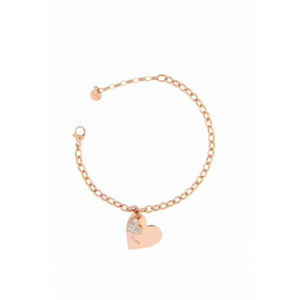 BRZDOPRLW BRACCIALE ARGENTO 925 CON CUORE E ROLO'