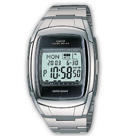 DB-E30D-1AVEF CASIO TOUGH SOLAR DATA BANK 5 ALARM