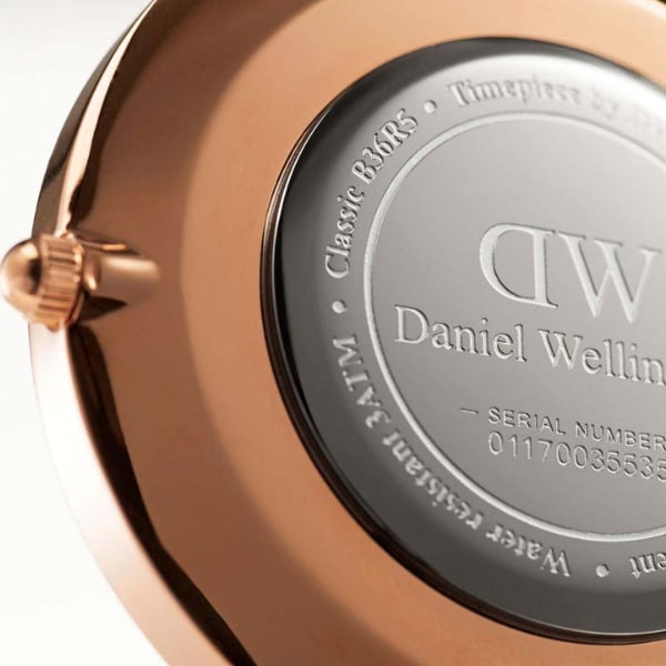 DW00100039 DW CLASSIC BRISTOL ROSE GOLD 36MM