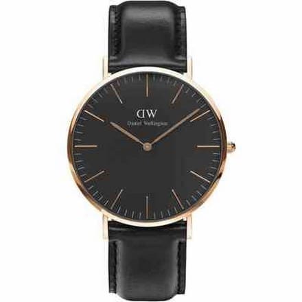 DW00100127 DW CLASSIC SHEFFIELD ROSE' GOLD 40 MM