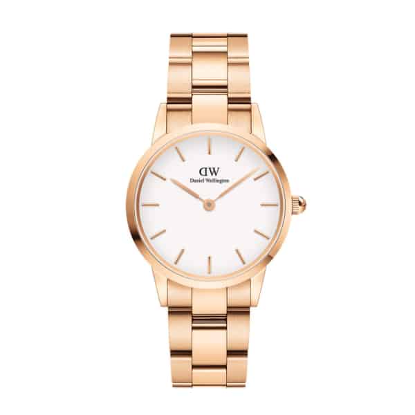 DW00100213 LINK WATCH ROSE GOLD 28MM