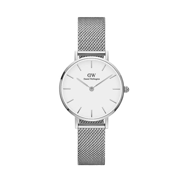 DW00100220 OROLOGIO DW 28MM S/S WHITE PETITE STERL