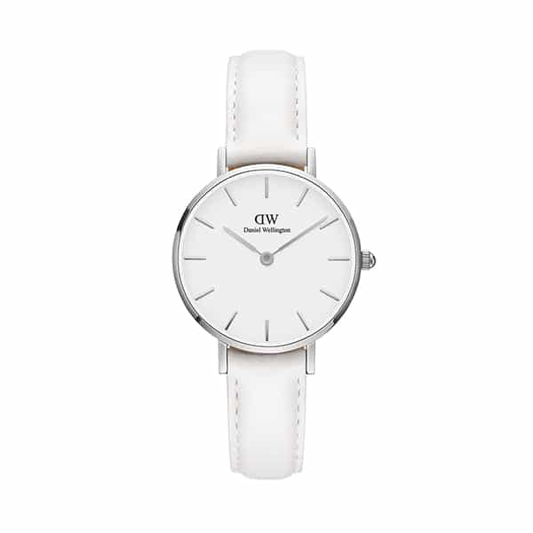 DW00100250 OROLOGIO DW 28MM SILVER WHITE PETITE BO