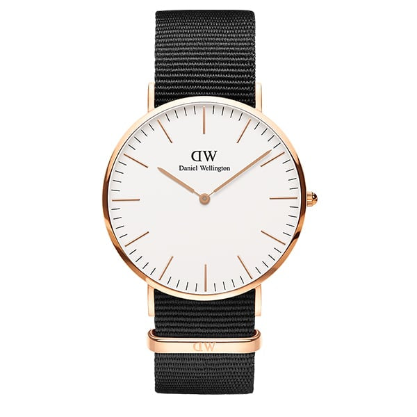 DW00100257 OROLOGIO DW 40MM ROSE WHITE CINT CORNWA