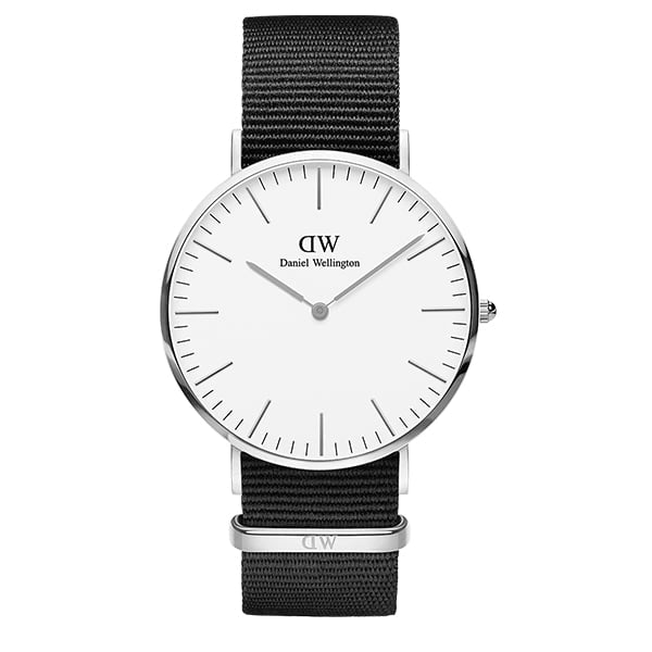 DW00100258 OROLOGIO DW 40MM SS WHITE CINTURINO COR