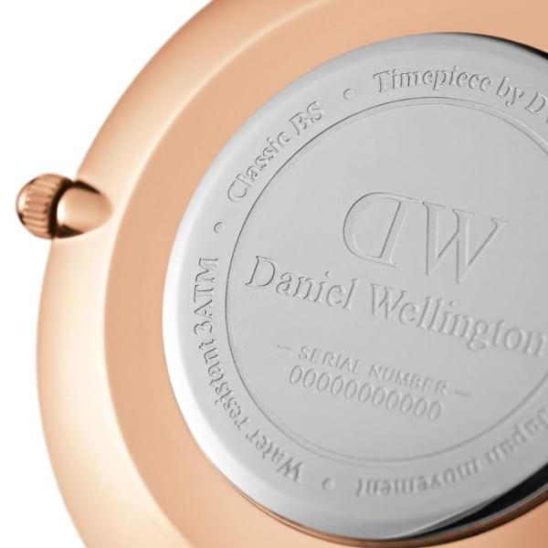 DW00100307 PETITE ASHFIELD ROSE GOLD 36MM
