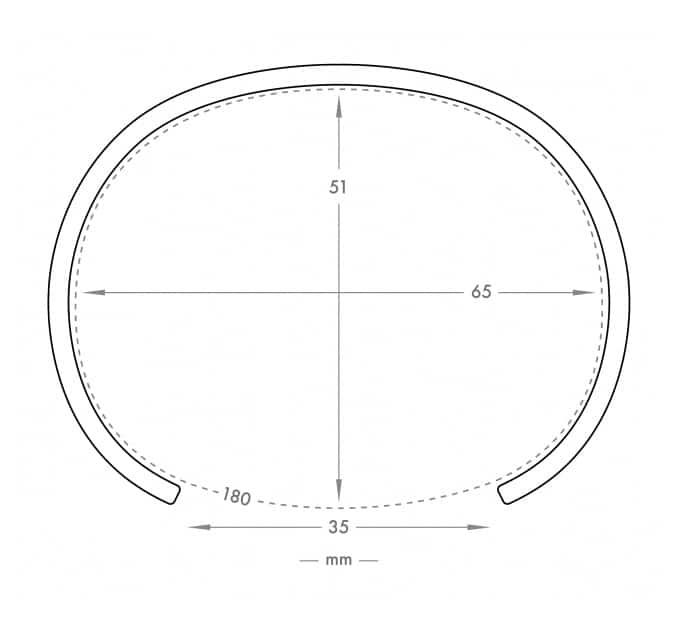 DW00400001 DW LARGE IPR CLASSIC CUFF ARMS