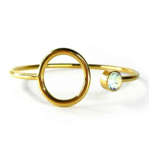 EEB011Q BANGLE UNITY ACQUA MARINA