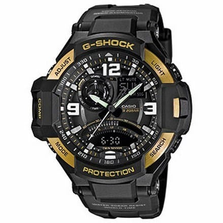 GA-1000-9GER G-SHOCK NERO E QUADRANTE NEO E DORATO