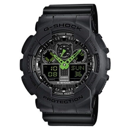 GA-100C-1A3ER G-SHOCK LANCETTE VERDI