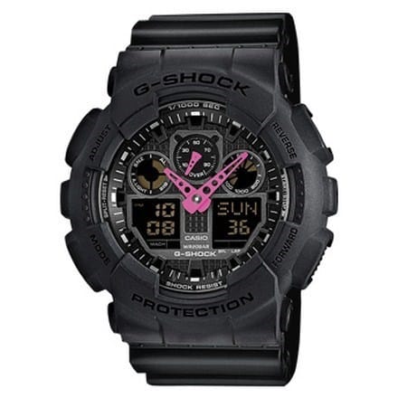 GA-100C-1A4ER G-SHOCK LANCETTE ROSA