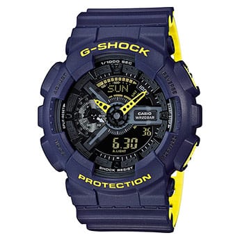 GA-110LN-2AER G-SHOCK GIALLO-BLU