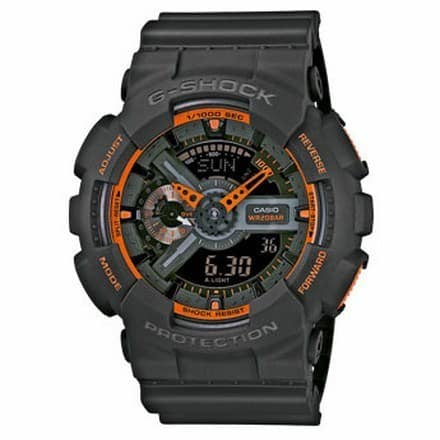 GA-110TS-1A4ER G-SHOCK NERO ARANCIO DIGI-ANALOGICO