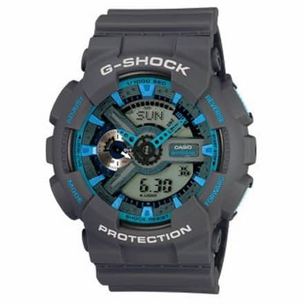 GA-110TS-8A2ER G-SHOCK GRIGIO SCURO AZZURO DIGI-AN