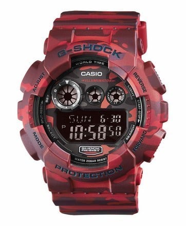 GD-120CM-4ER G-SHOCK CAMOUFLAGE ROSSO