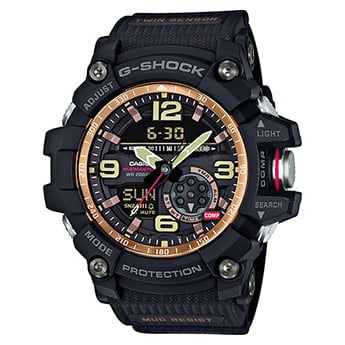 GG-1000RG-1AER G-SHOCK MUD RESIST TWIN SENSOR