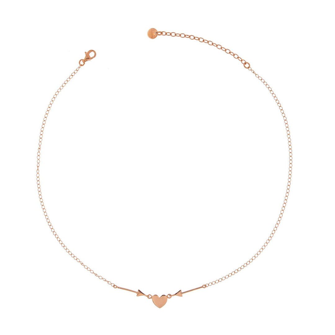 GR-CF COLLANA CUORE FRECCIA CENTRALE