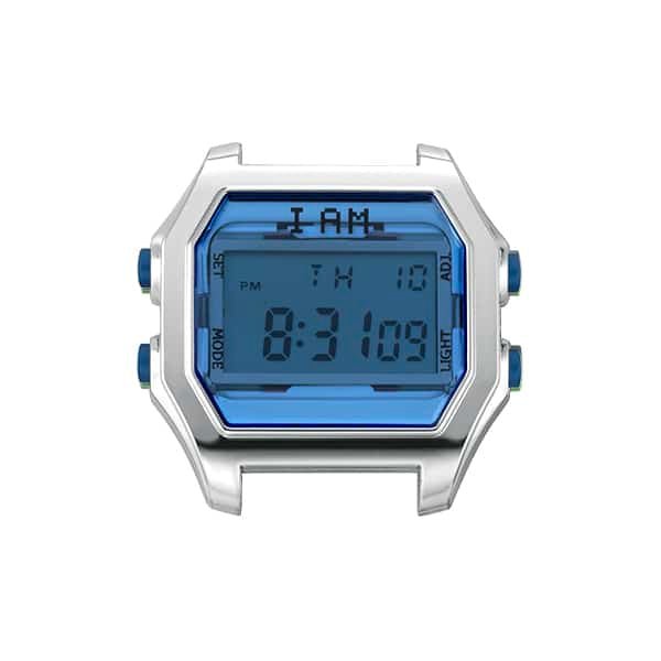 IAM-105-1450 IAM GENT SS CASE + DEEP BLUE GLASS