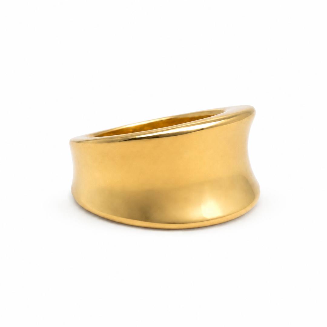 Anello a fascia in oro giallo