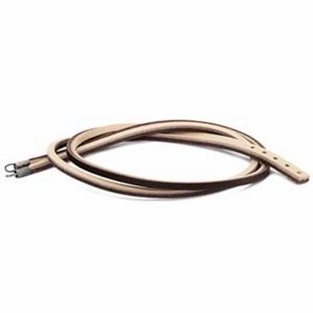 TLEBR-00042 BRACCIALE IN CUOIO MARRONE/GRIGIO CM 45